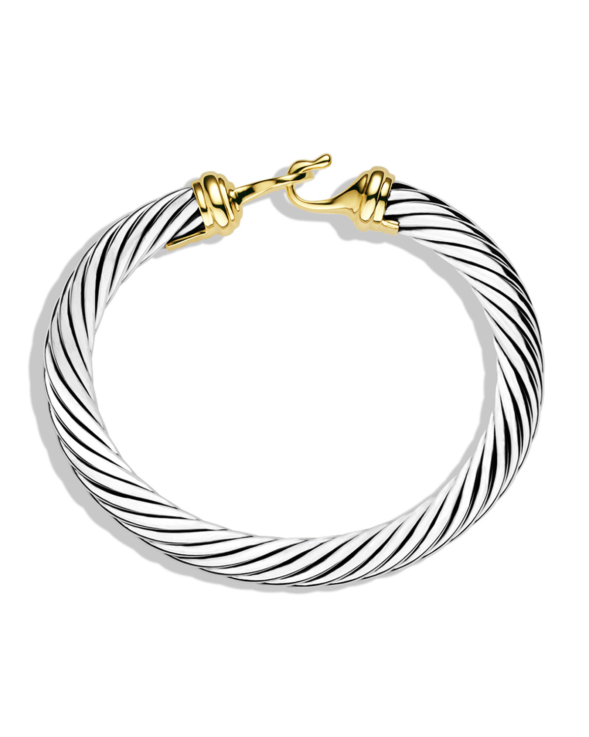 Cable Buckle Bracelet with Gold