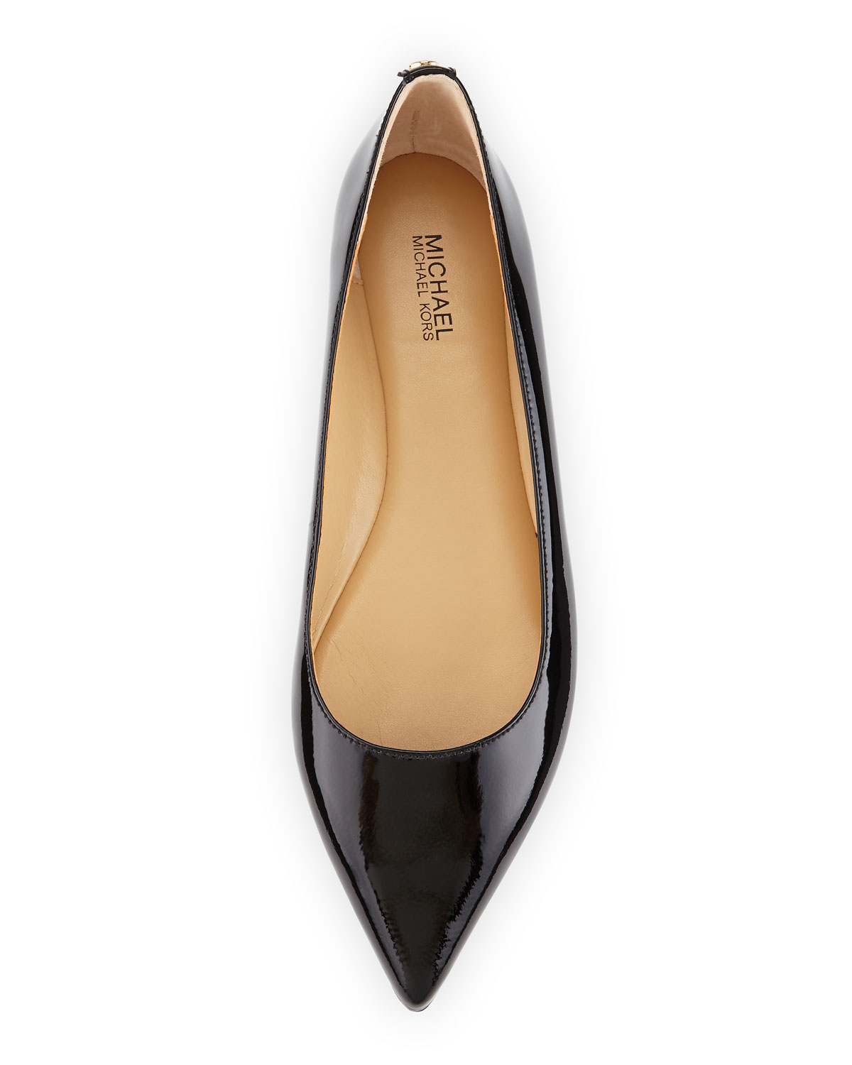 Arianna Patent Pointed-Toe Flat