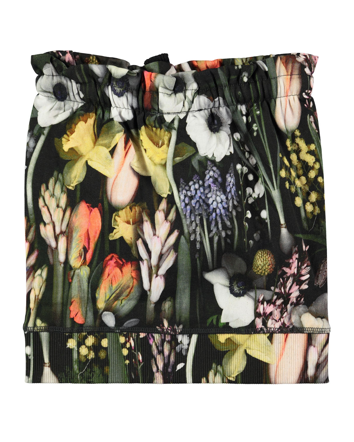 Beatrix Soft Botanic Sweat Skirt, Green/Multicolor