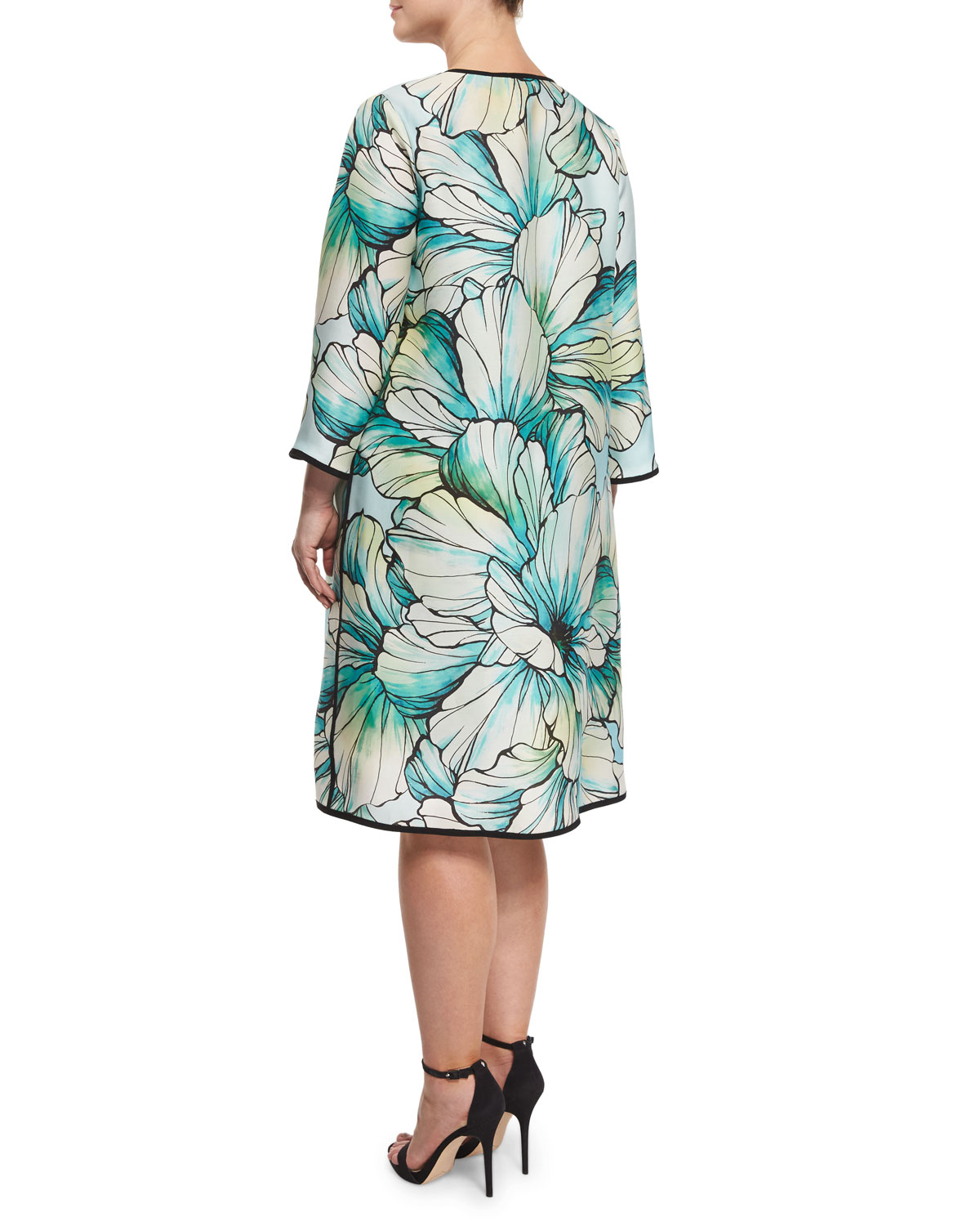 Dolomiti Flower-Print Sheath Dress, Plus Size