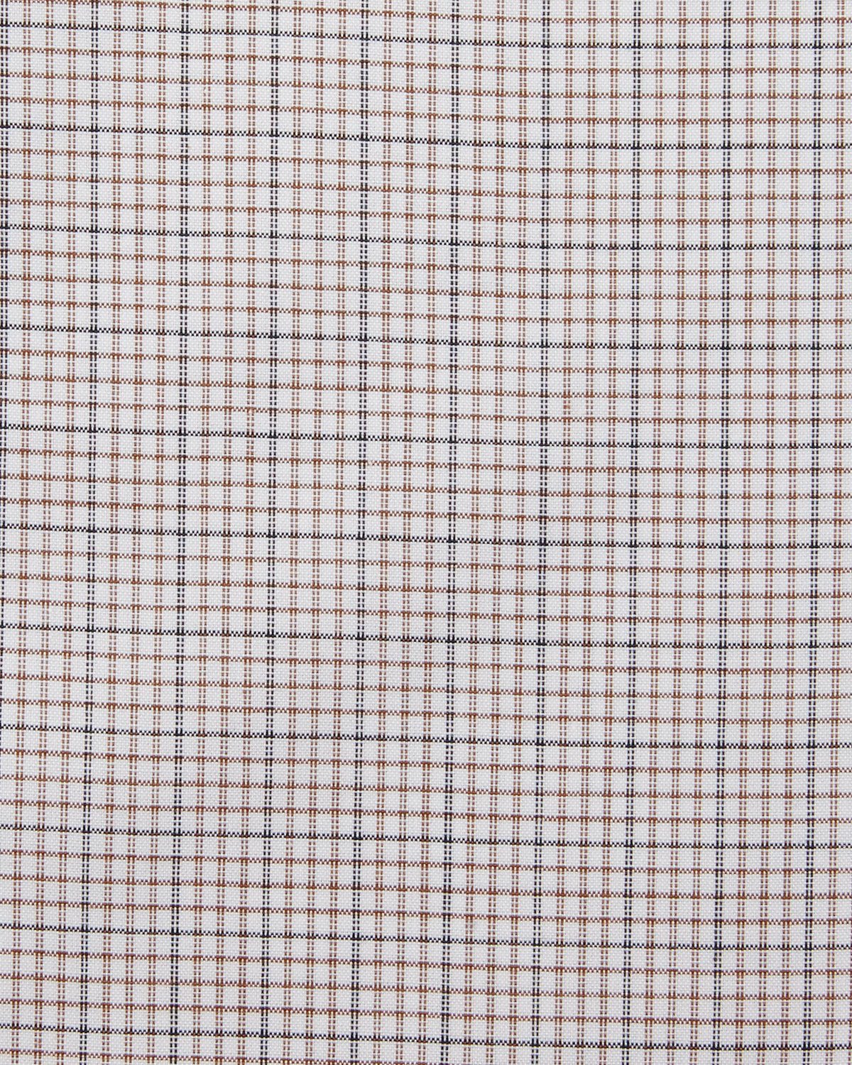 Slim-Fit Grid Check Dress Shirt, Brown