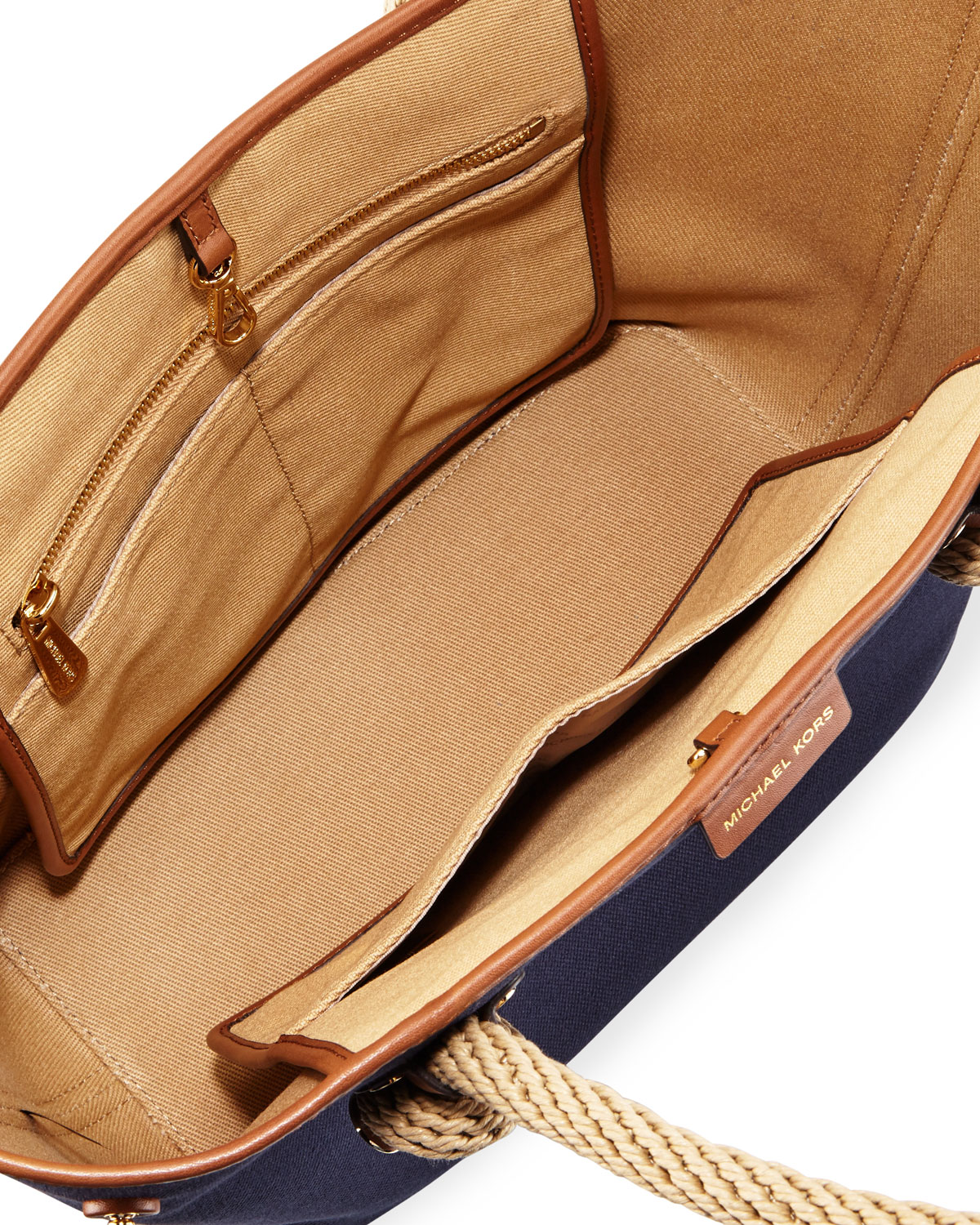 Maritime Medium Canvas Beach Tote Bag, Admiral