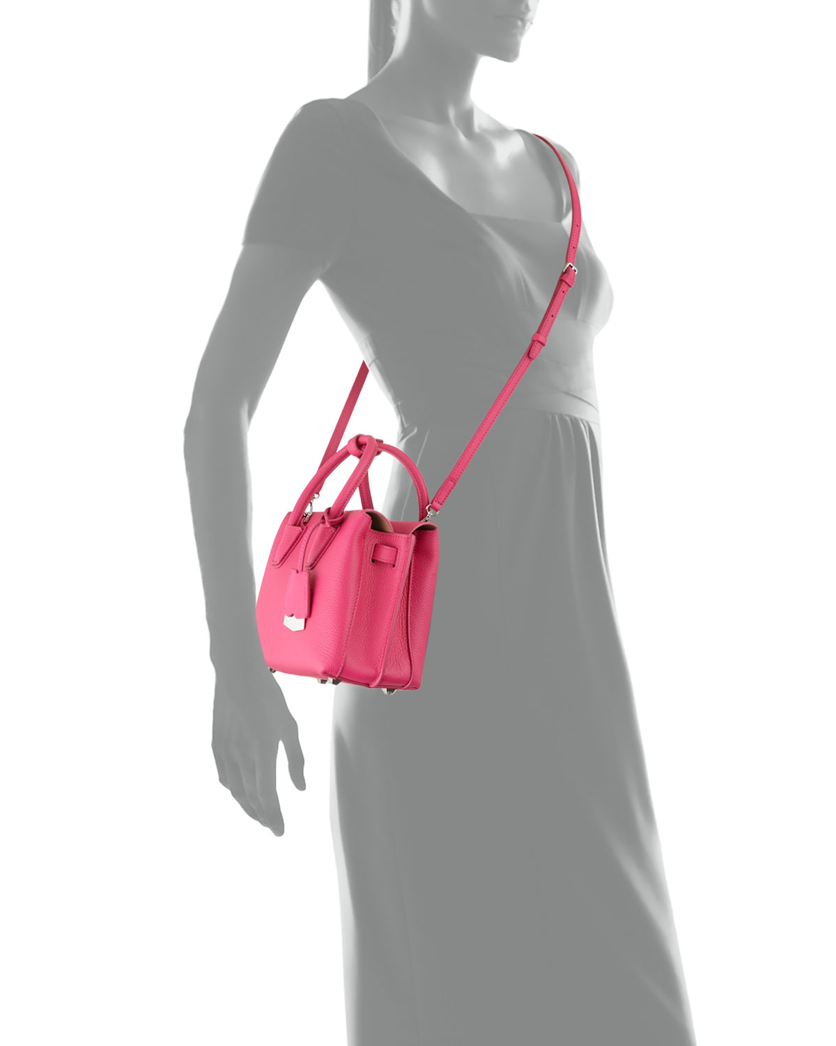 Milla Mini Tote Bag, Beetroot Pink