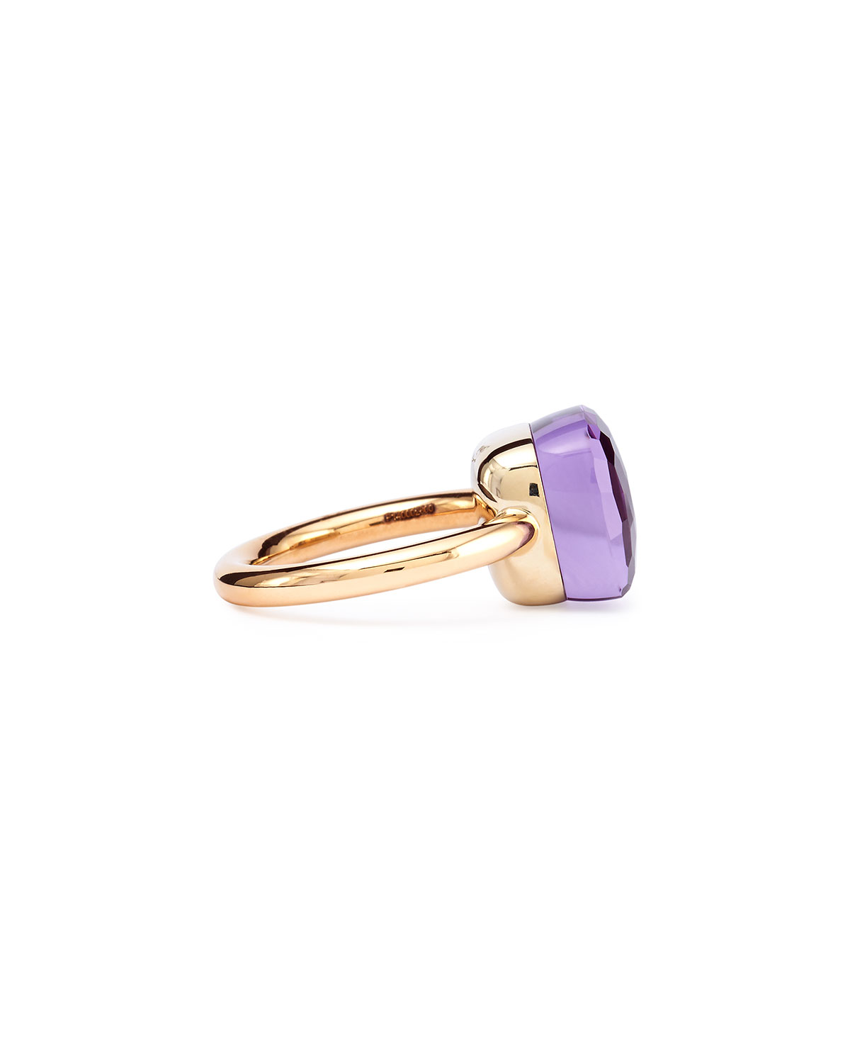 Nudo Rose Gold & Amethyst Ring, Grande