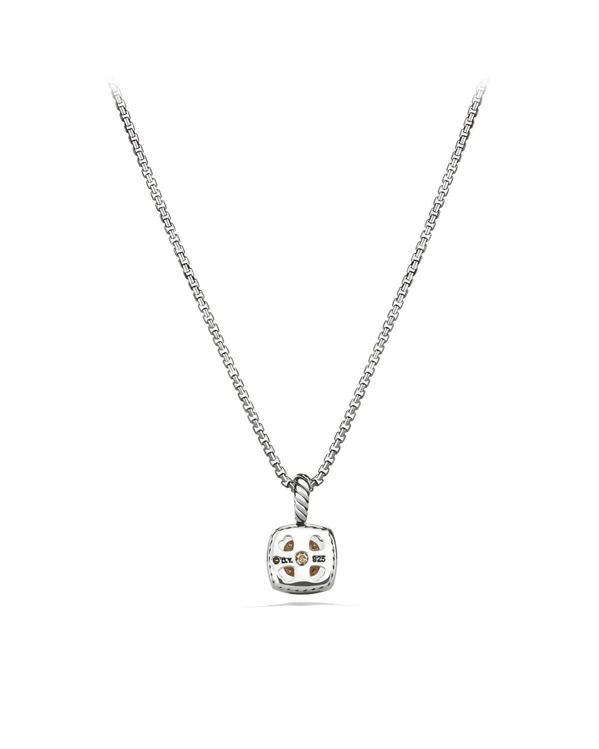 Petite Albion Pendant with Diamonds on Chain