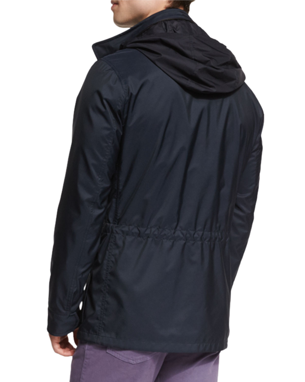 Hooded Field Jacket, Navy 