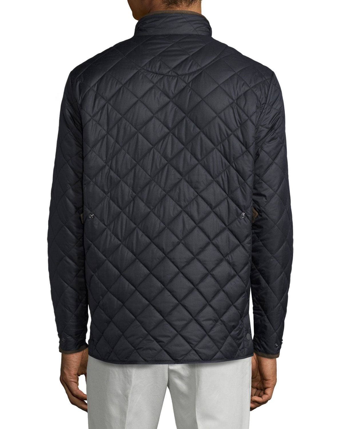 Norfolk Lightweight Quilted Jacket, Black