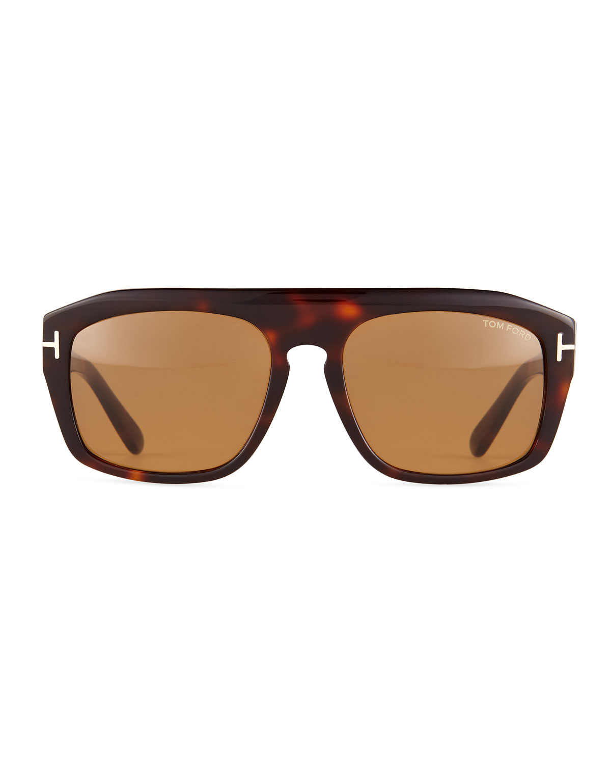 Conrad Shiny Havana Sunglasses, Brown