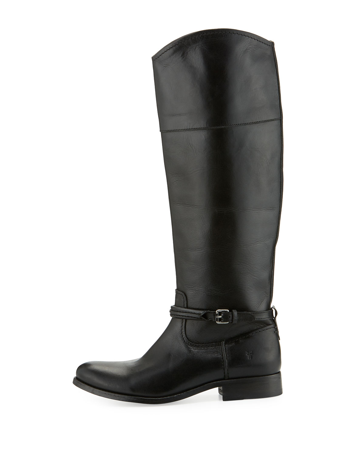 Melissa Seam Leather Knee Boot, Black