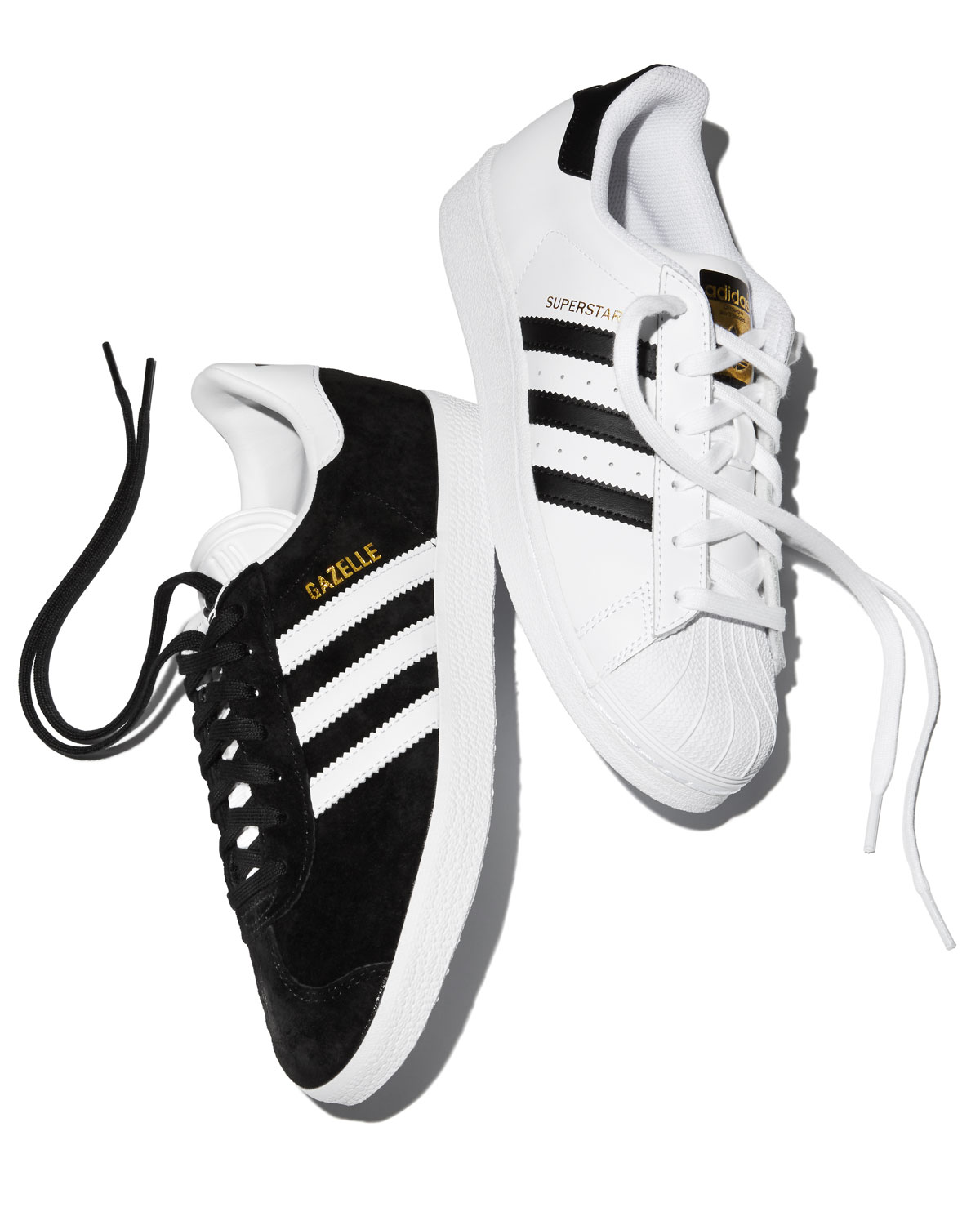 Gazelle Original Suede Sneaker, Black/White