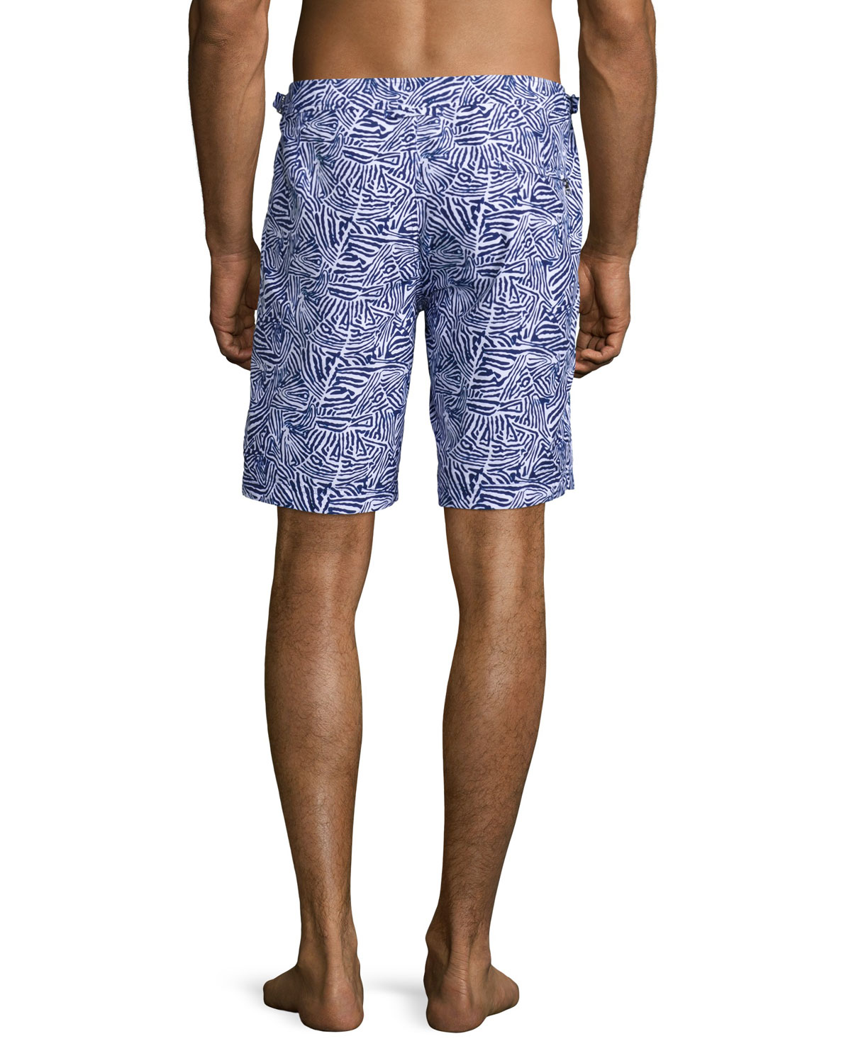 Dane Mato Grosso Printed Swim Trunks, Navy