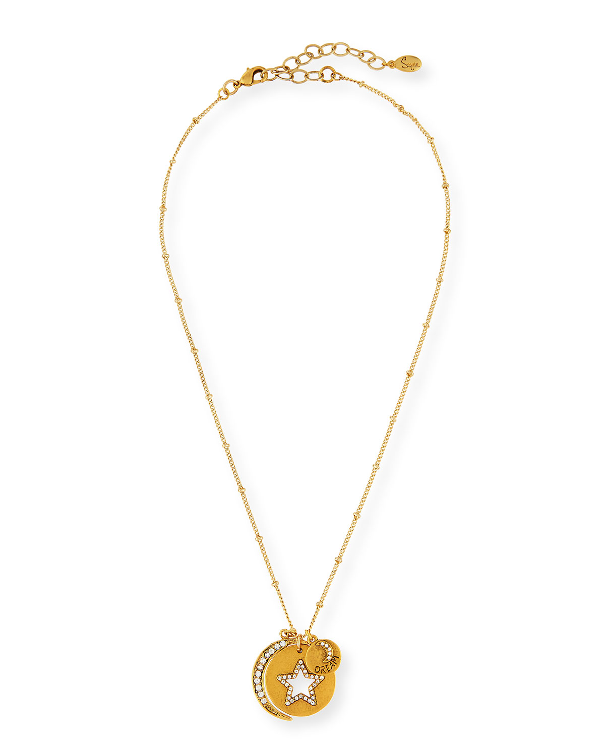 22K Gold-Plated Talisman Pendant Necklace