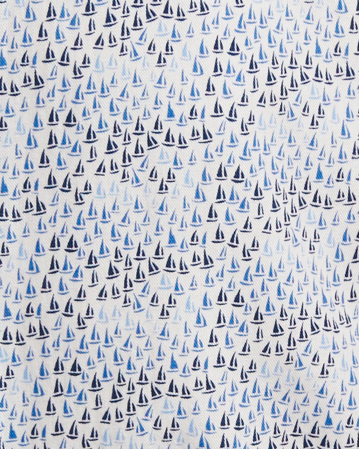 Seaside Sailboat-Print Short-Sleeve Sport Shirt, Blue