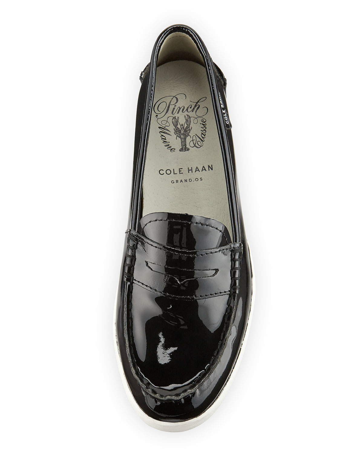 Pinch Patent Leather Loafer, Black