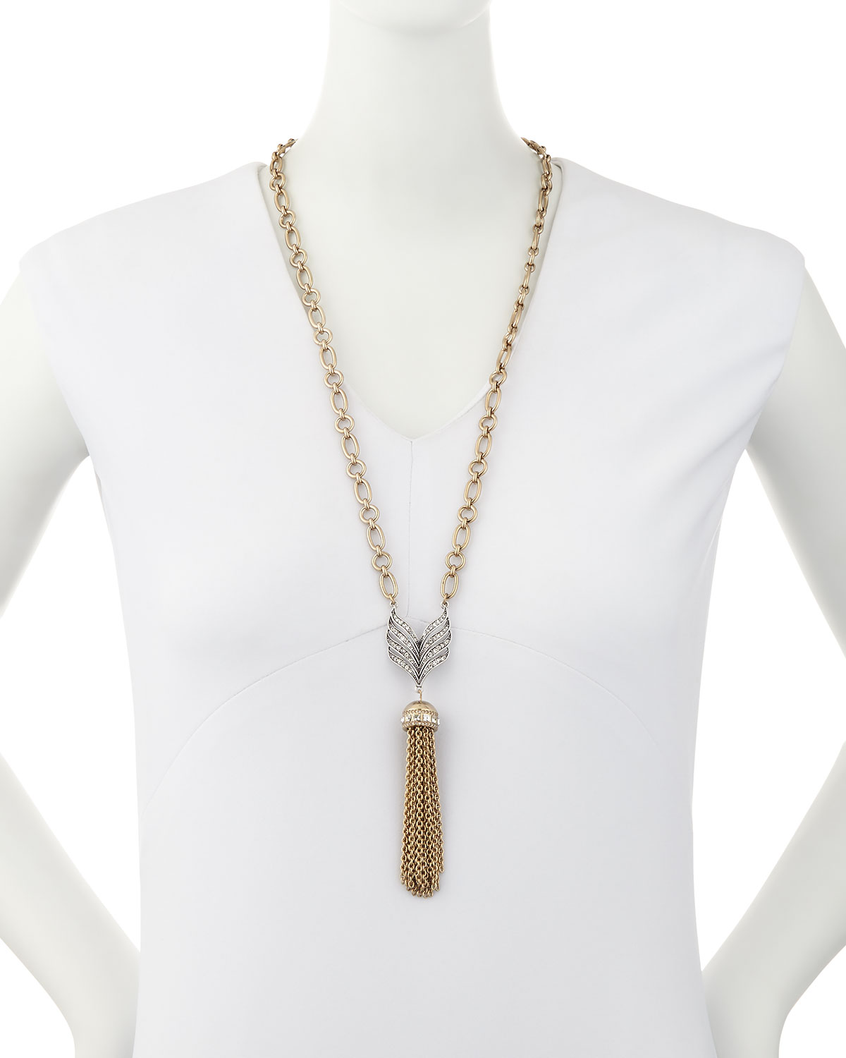 Symmetry Tassel Pendant Necklace