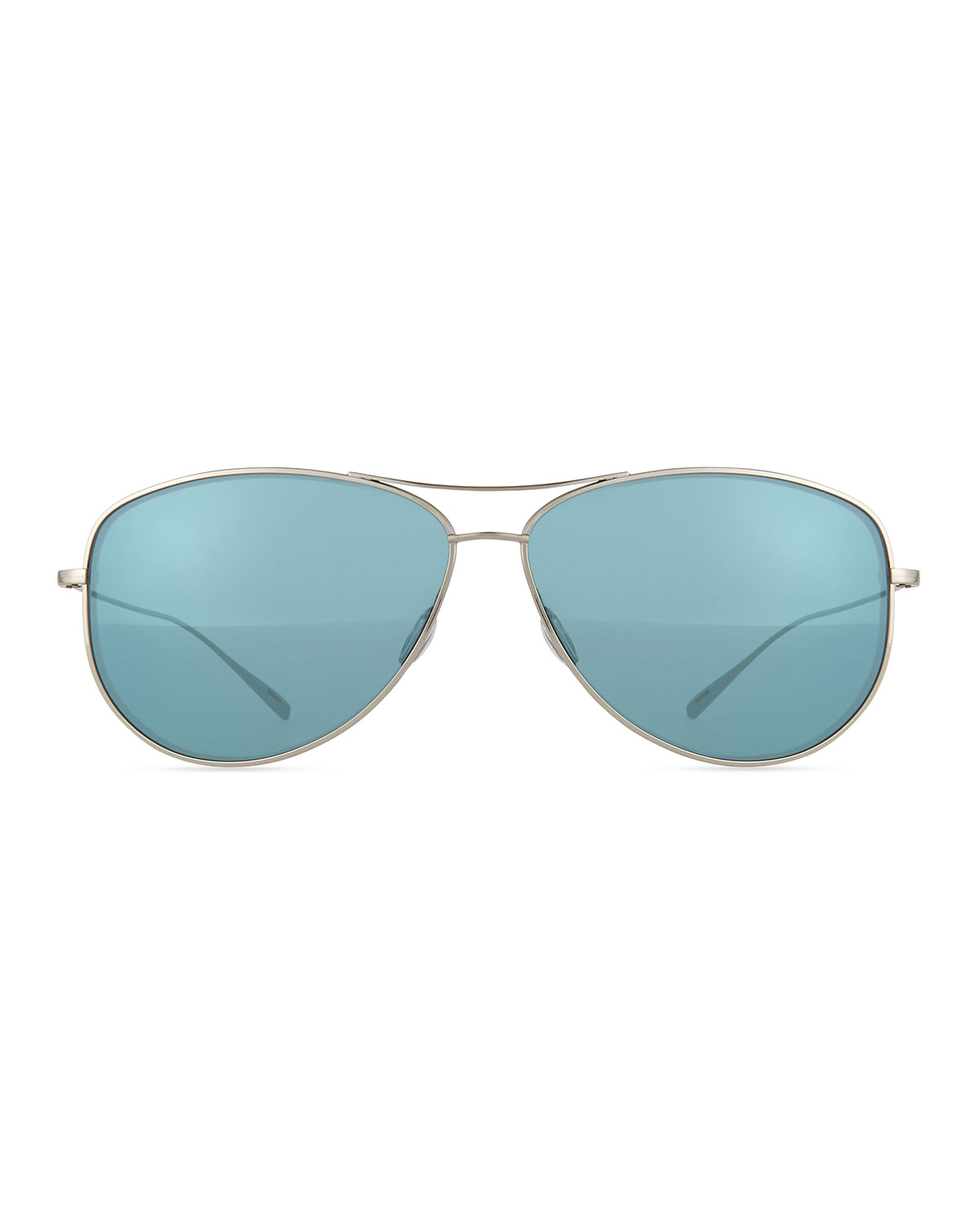 Kempner 65 Titanium Aviator Sunglasses, Aqua