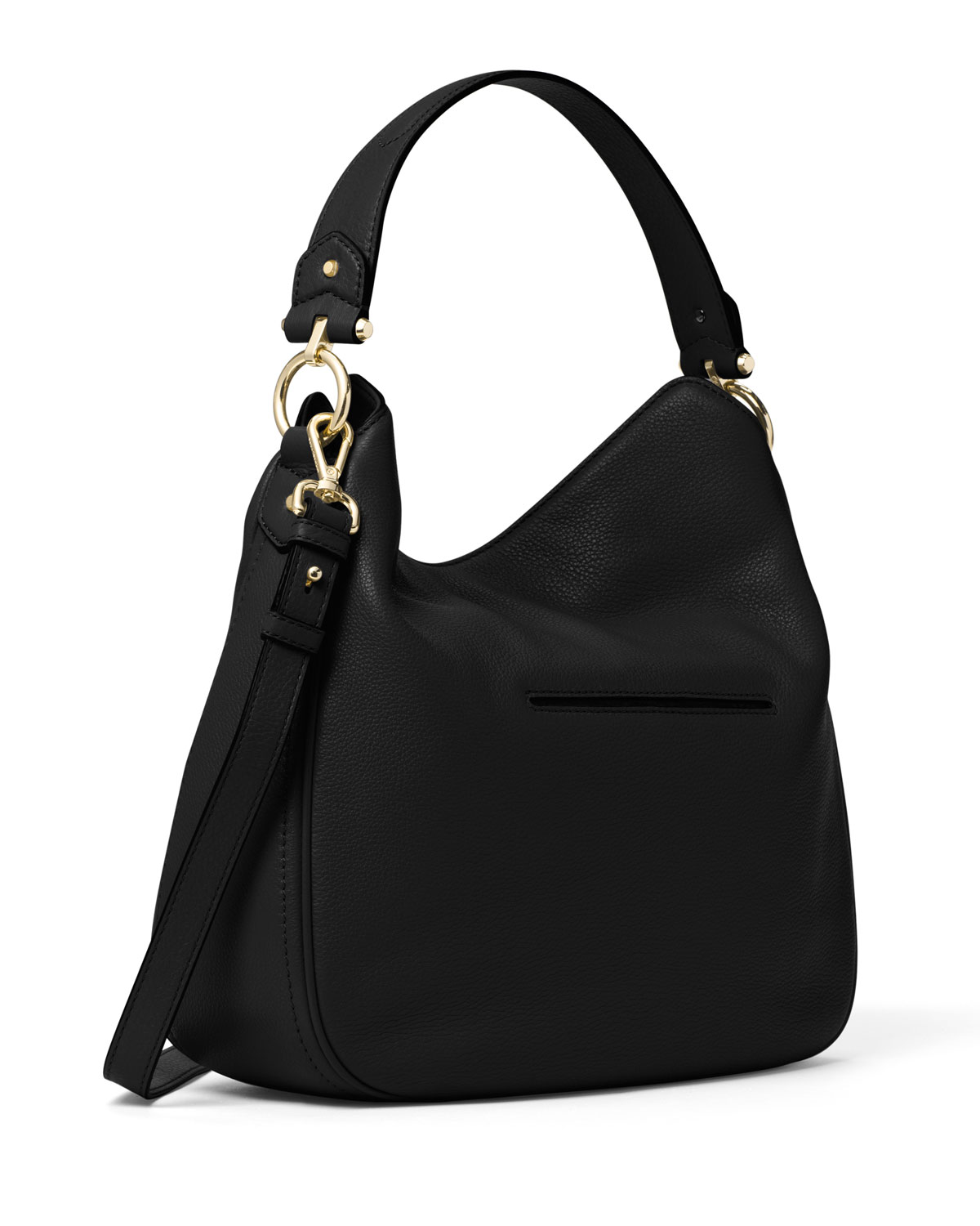 Heidi Medium Convertible Shoulder Bag, Black