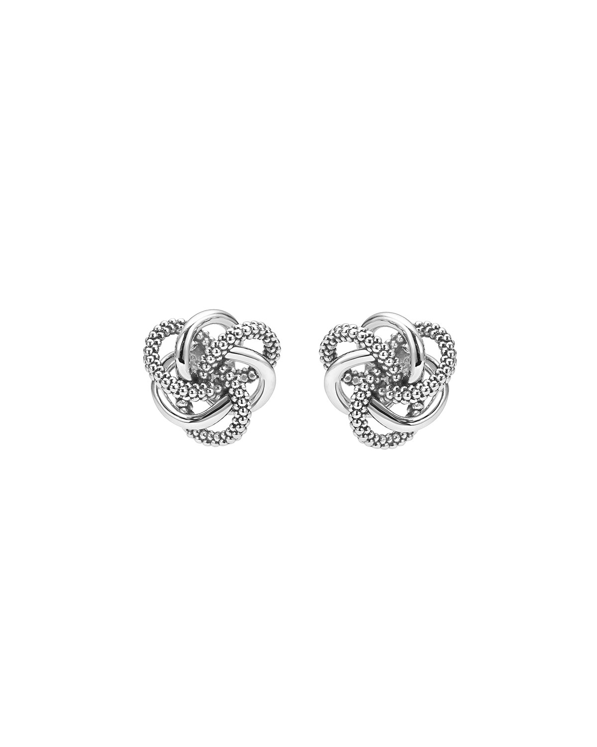 Sterling Silver Love Knot Earrings