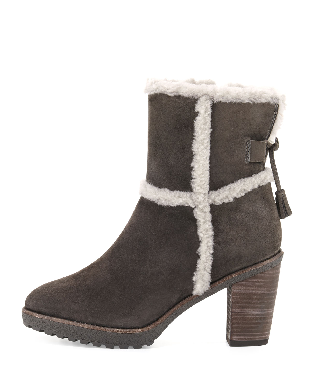 Jen Shearling Ankle Boot, Smoke