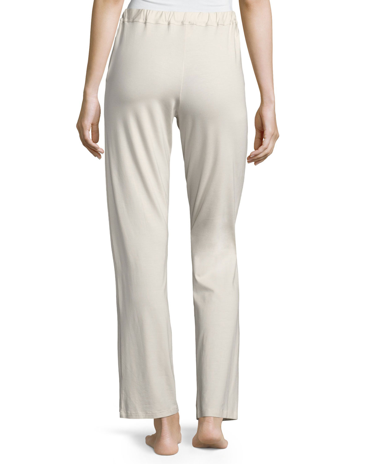 Jersey Drawstring Lounge Pants, Off White