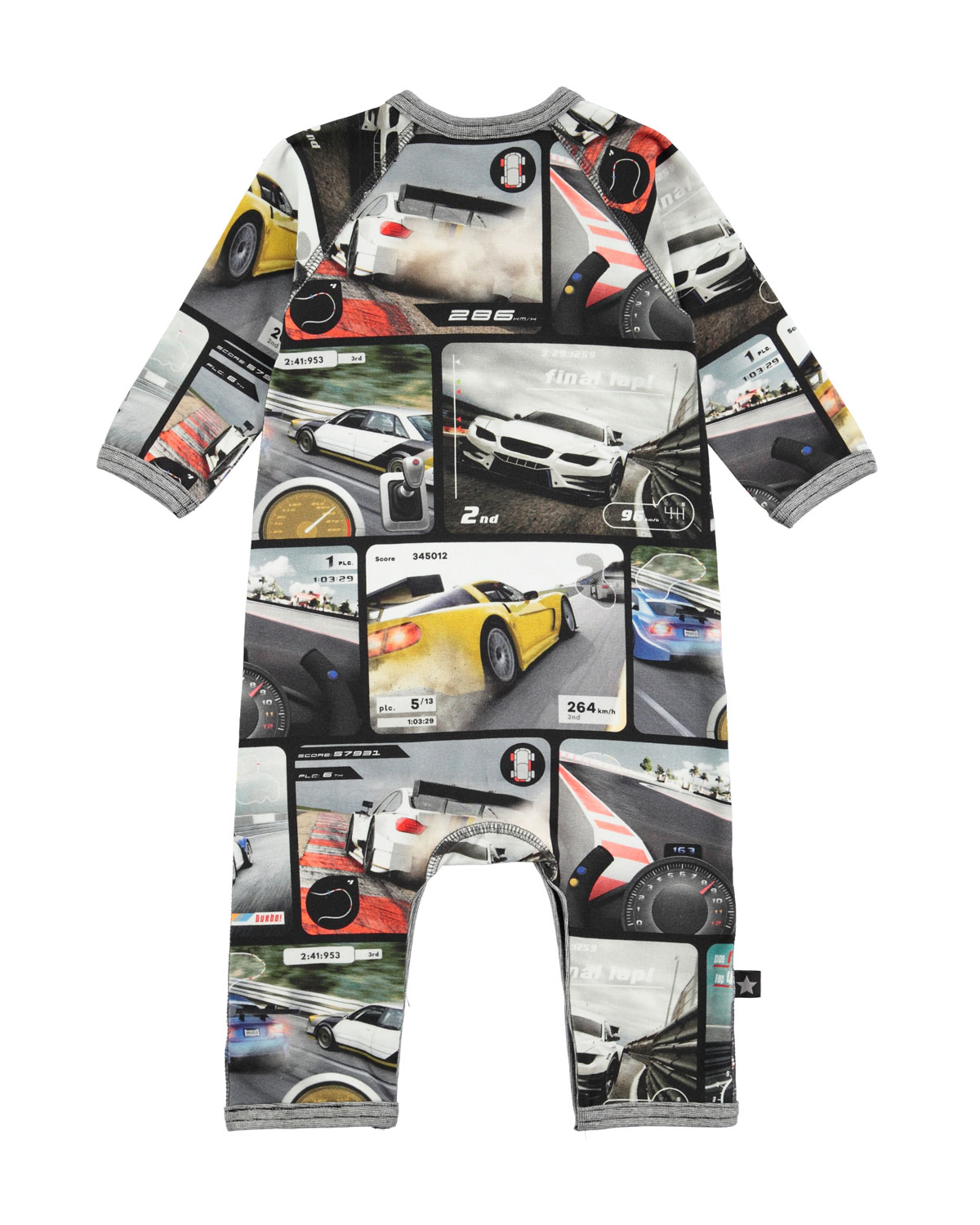 Fleming Raglan Car-Print Coverall, Multicolor, Size 3-12 Months