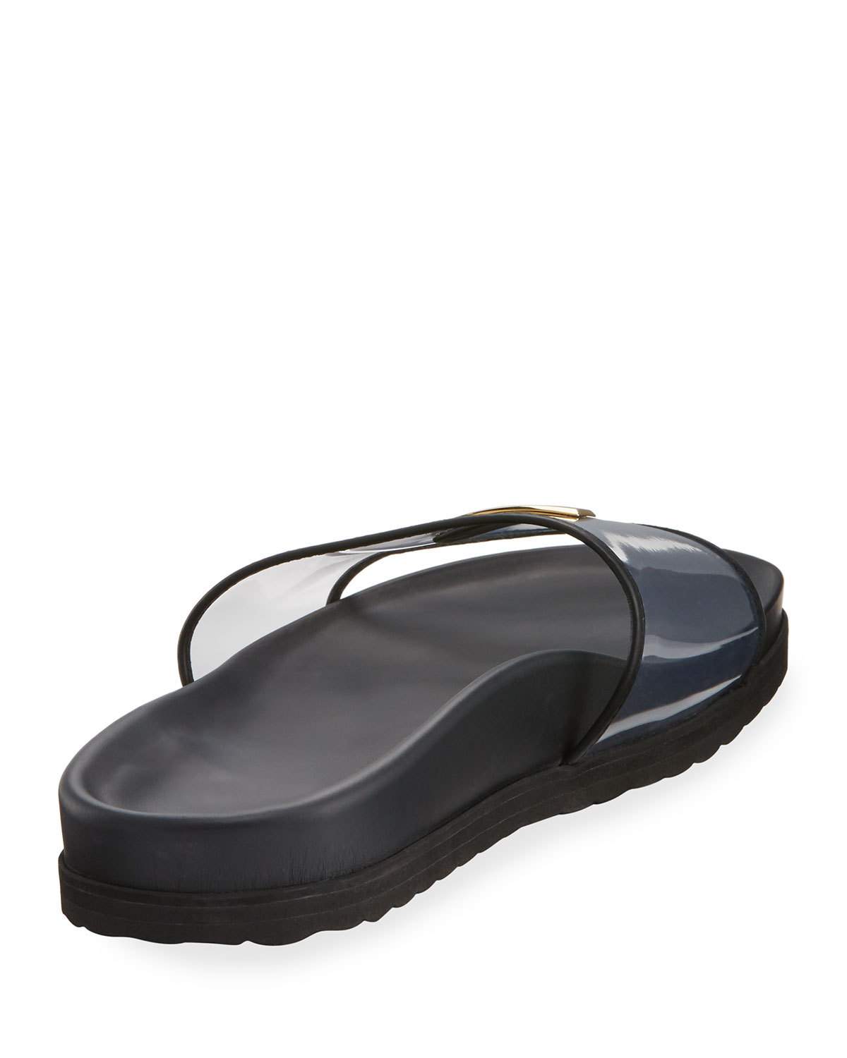 Men's Crystal Pool Slide Sandal, Black