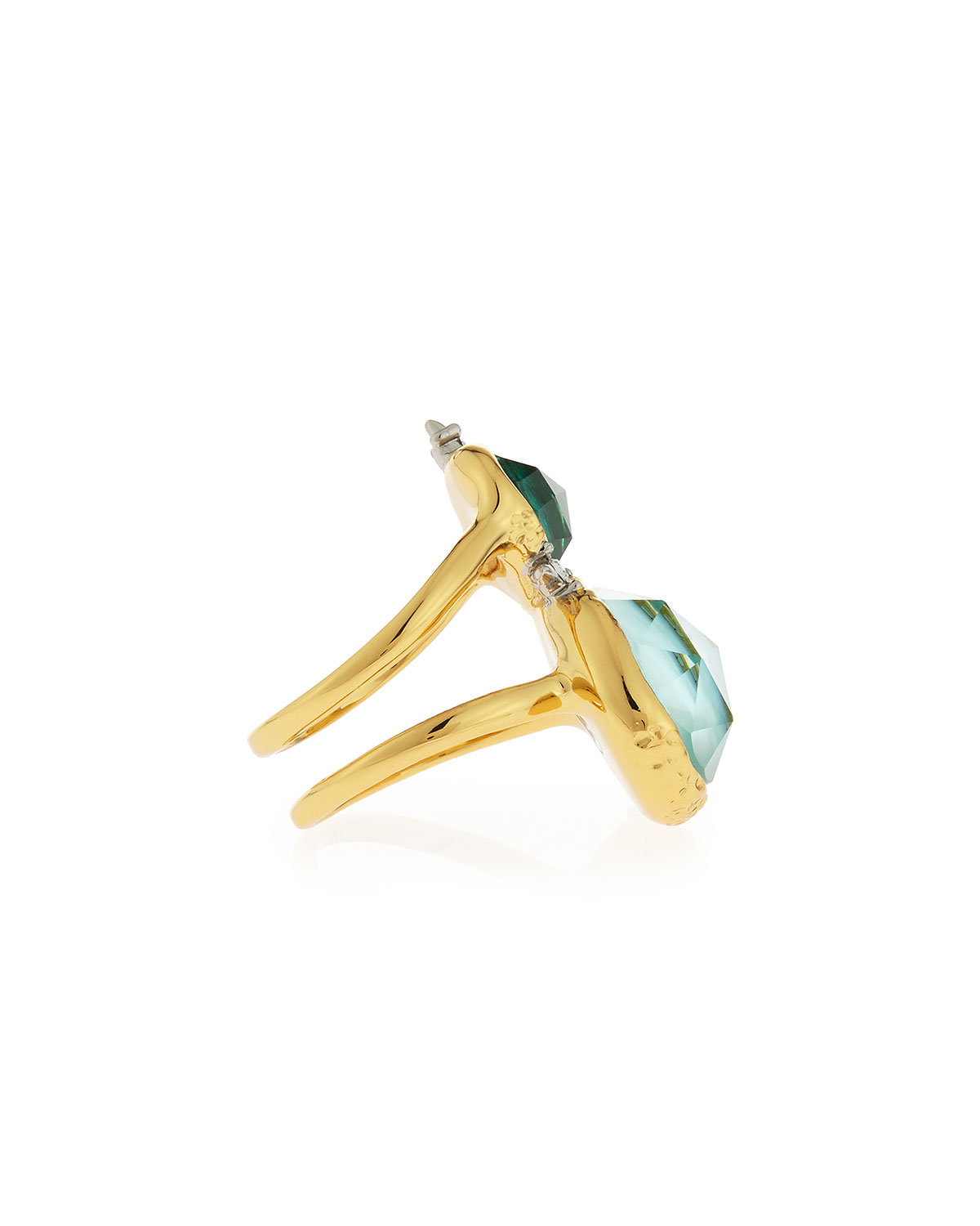 Multi-Crystal Statement Ring, Green