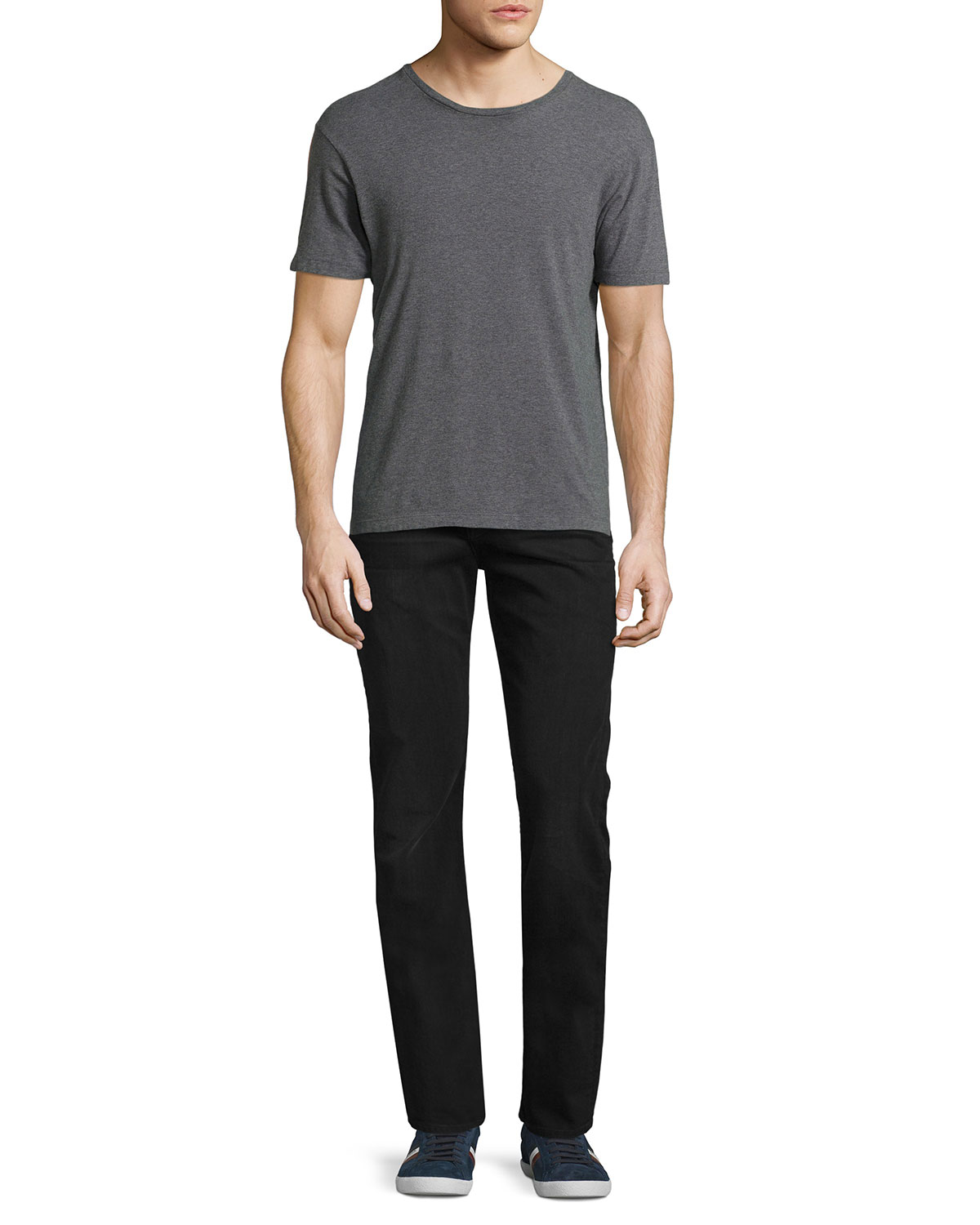 The Straight Washed Jeans, Black
