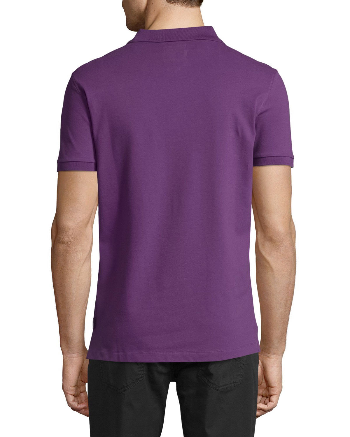 Piqué Polo Shirt, Purple