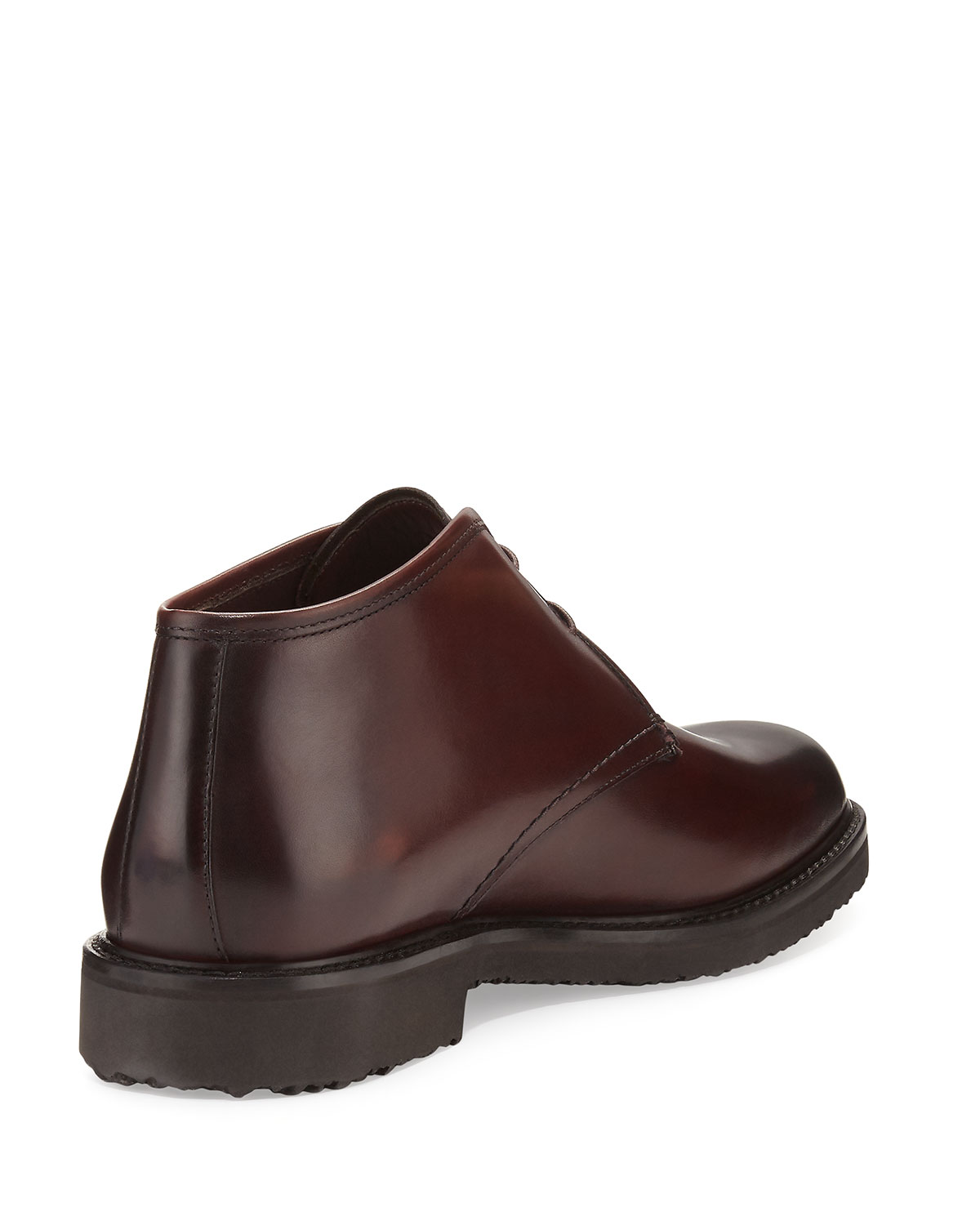 Leather Chukka Boot, Burgundy