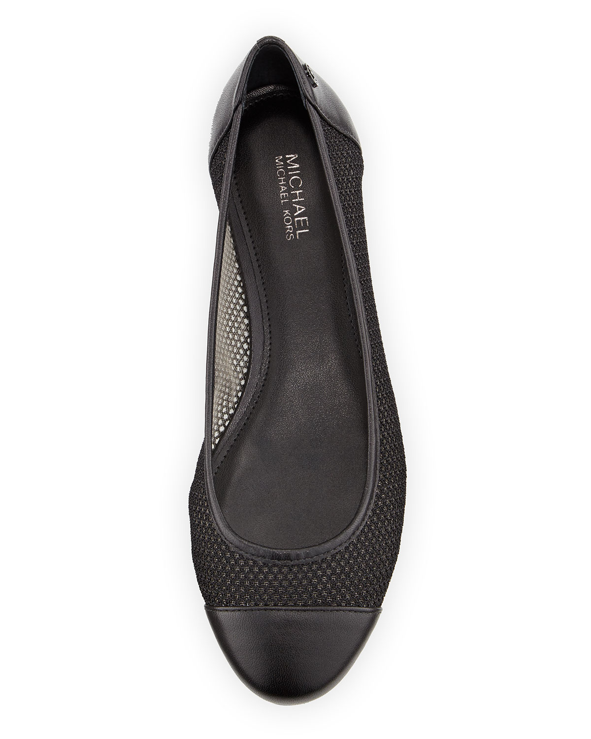 Joni Mesh Ballerina Flat, Black