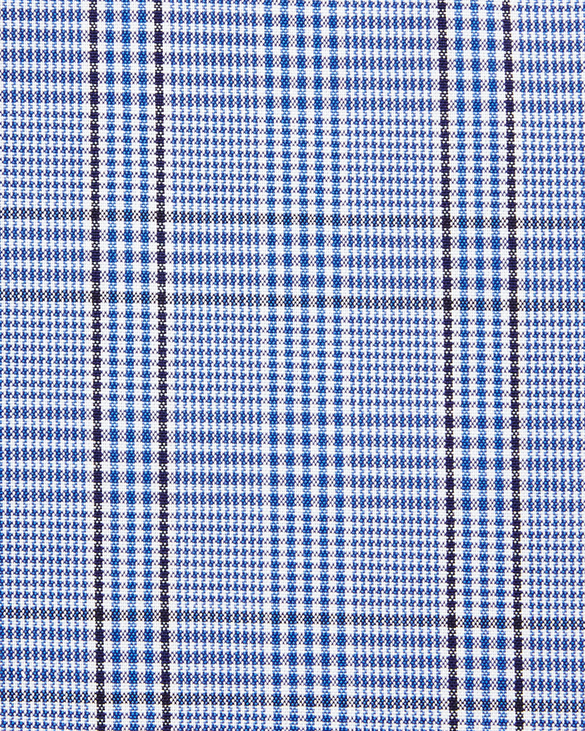 Bicolor Subtle Overcheck Slim-Fit Shirt, Blue