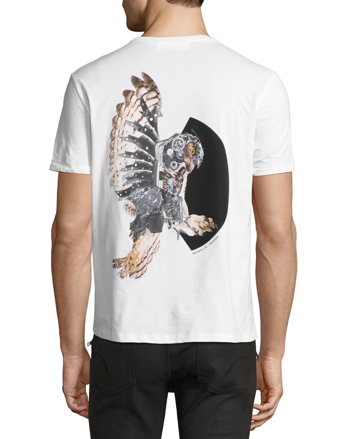 Mechanical Owl T-Shirt, White