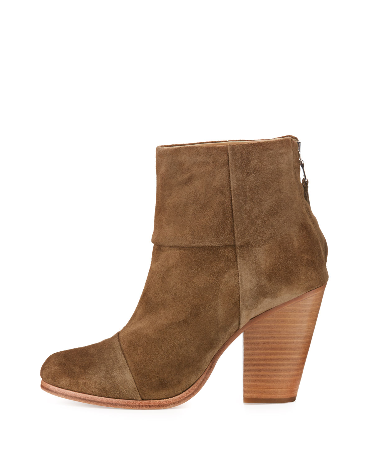 Classic Newbury Suede Ankle Boot, Mineral 