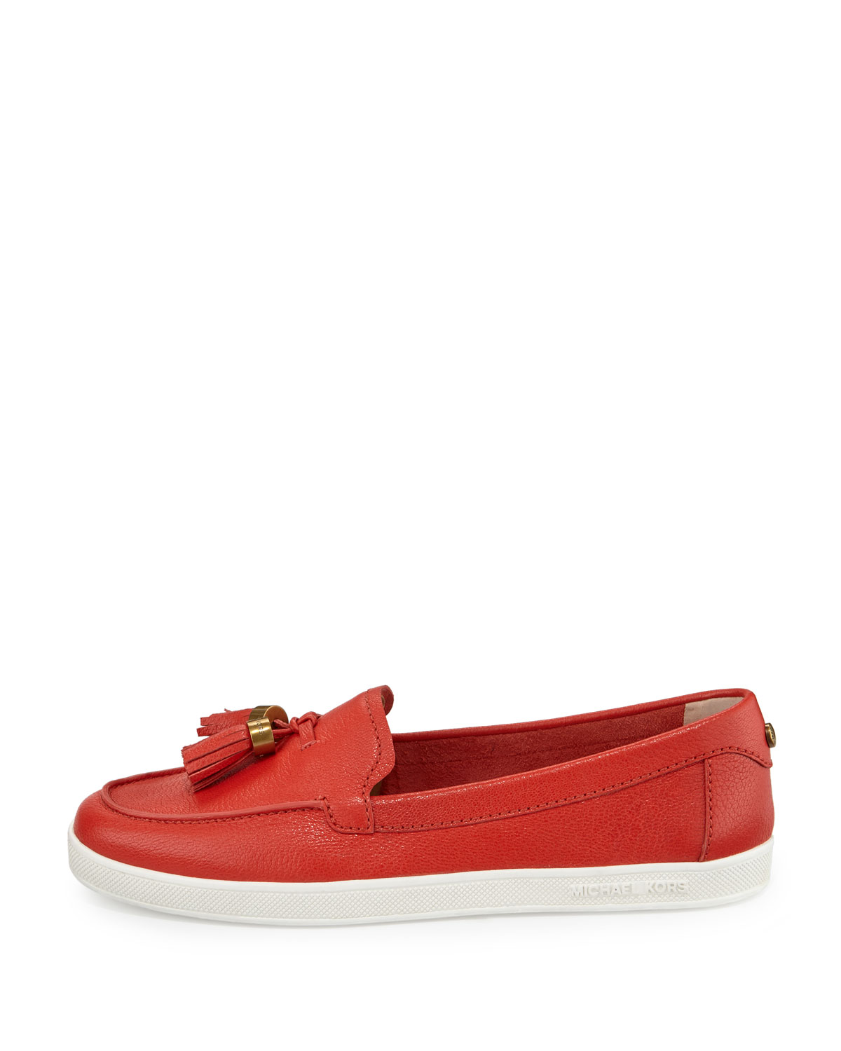 Callahan Leather Tassel Moccasin/Sneaker, Sienna