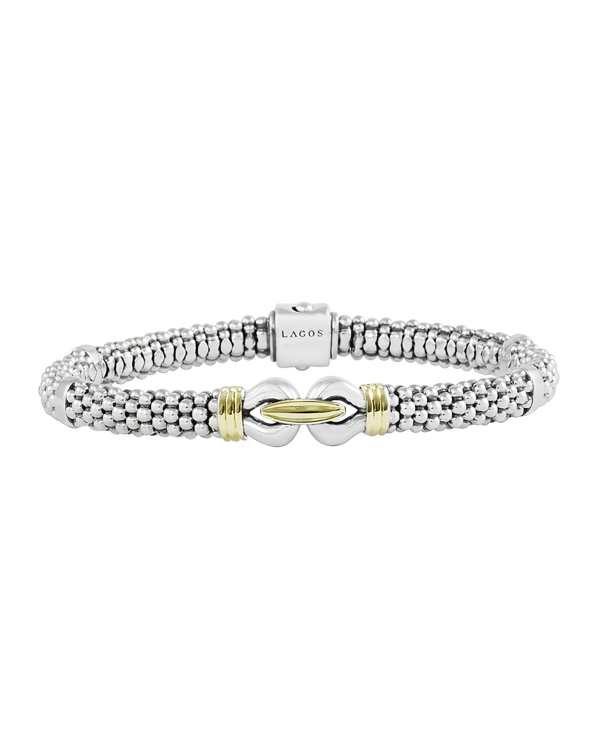 Derby Silver & Gold Bracelet, 6mm