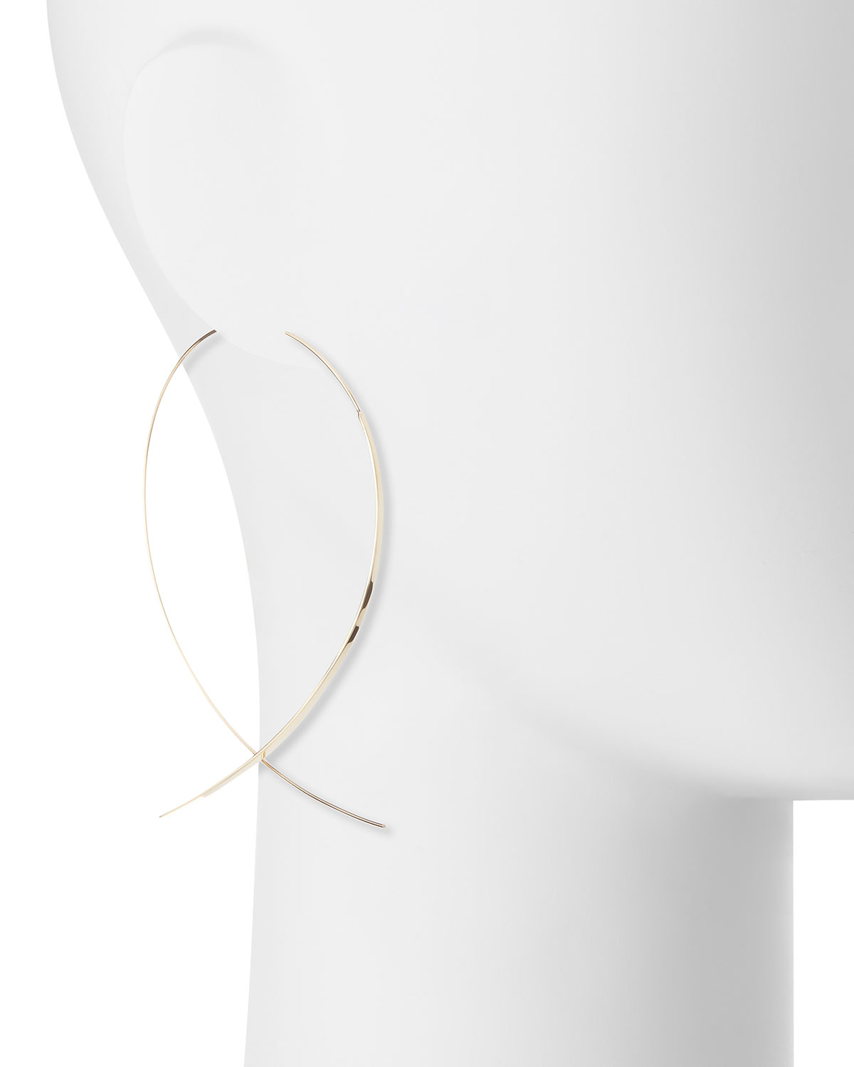 Mega 14K Thread-Through Hoop Earrings