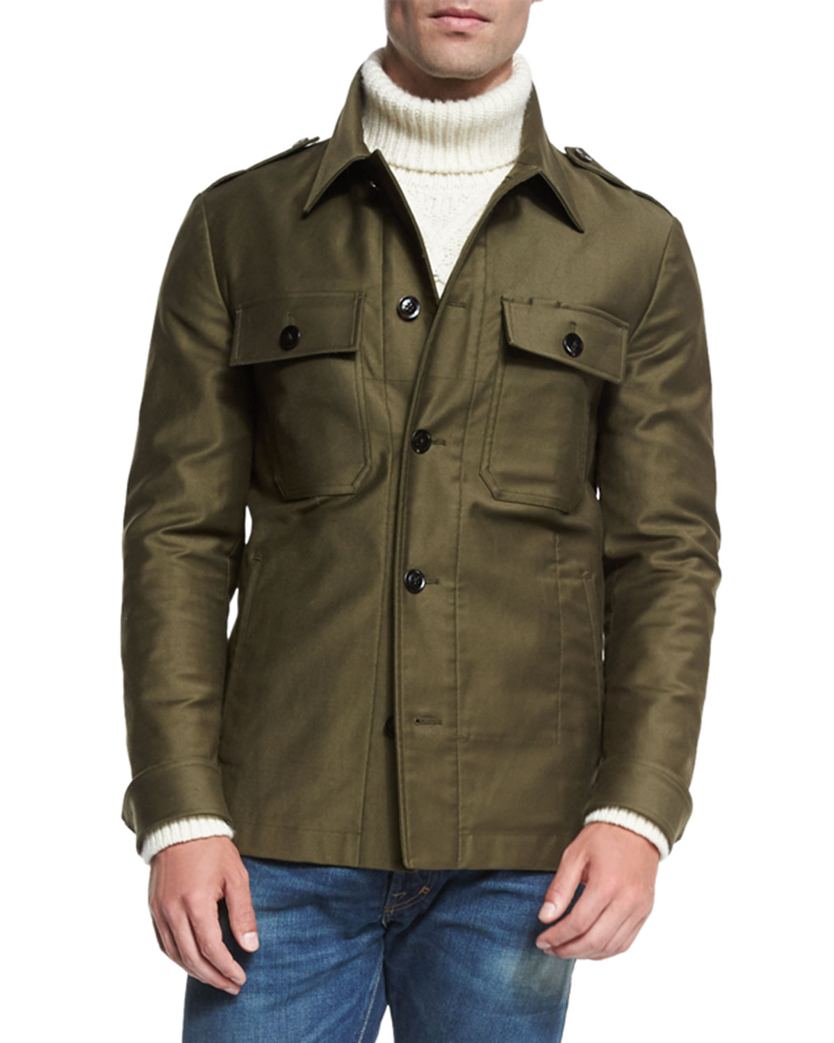 Protester Shirt Jacket, Olive