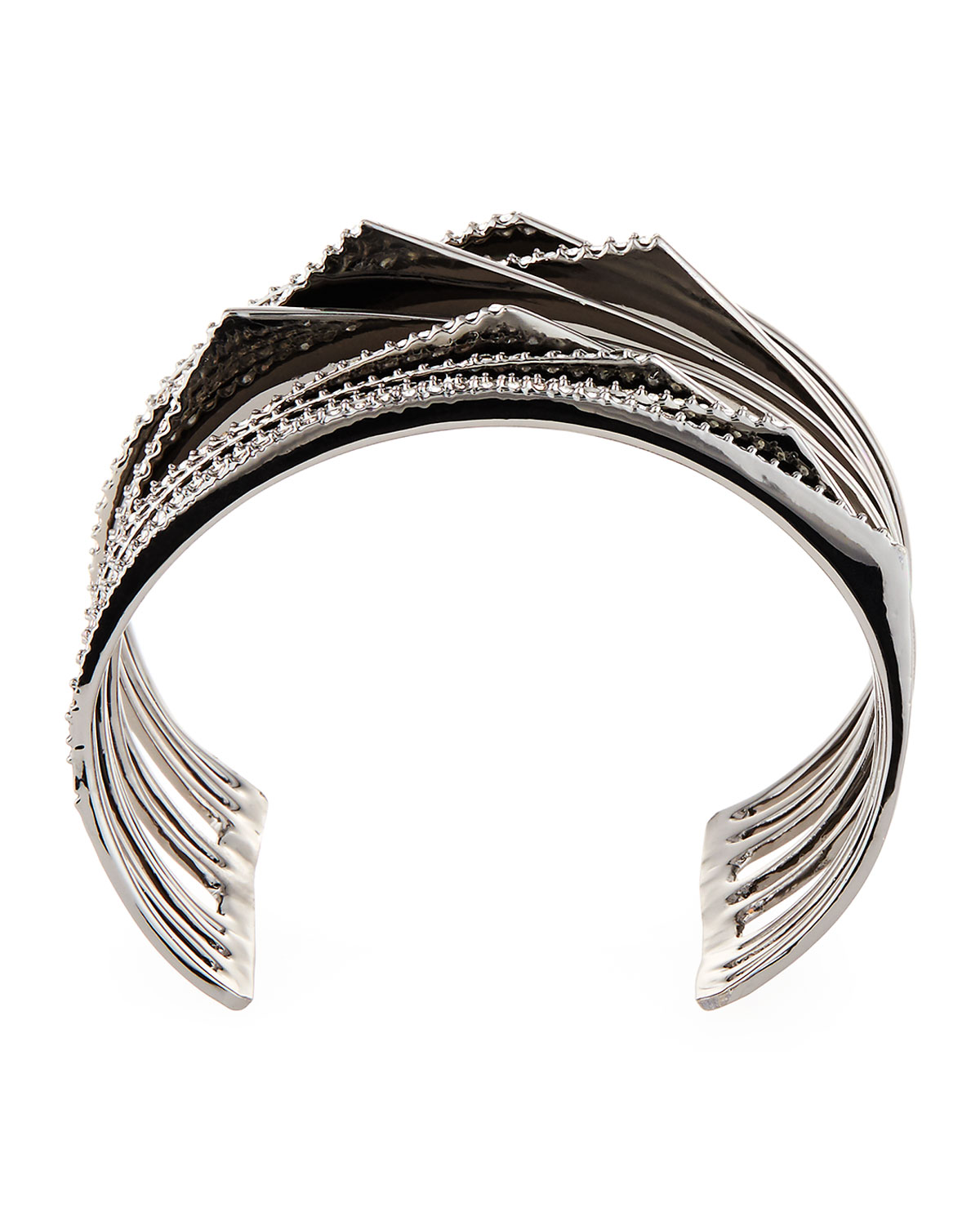 Crystal Origami Peaks Cuff Bracelet