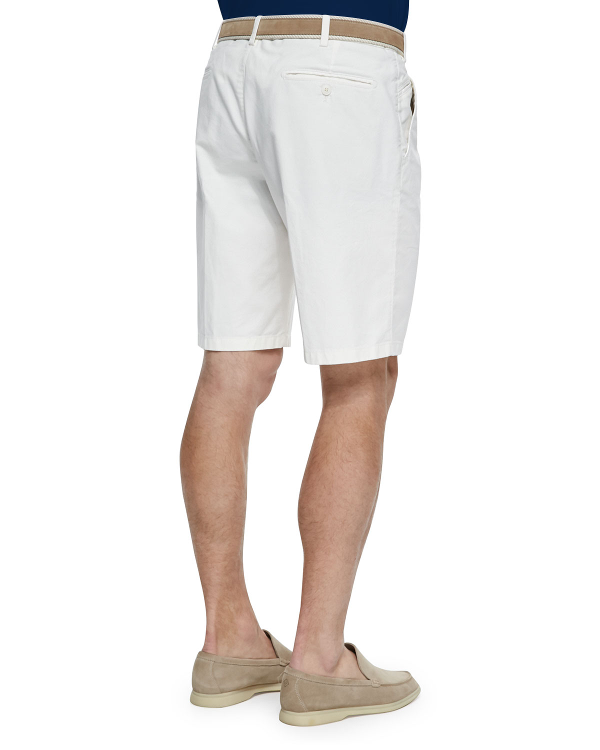 Flat-Front Bermuda Shorts