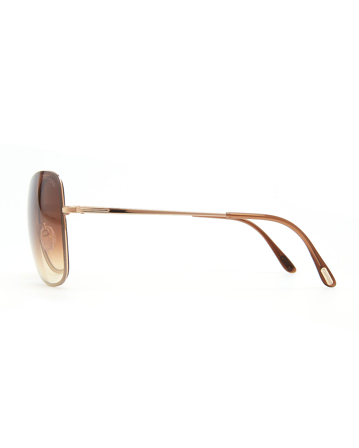 Colette Metal-Frame Butterfly Sunglasses, Rose Golden