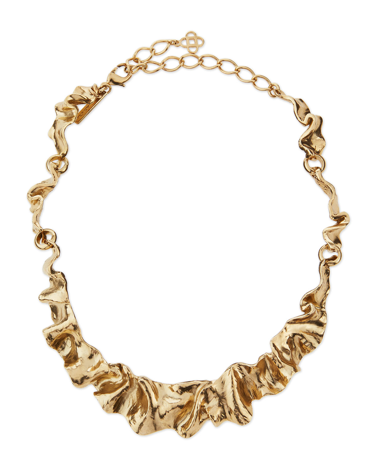 oscar de la renta flounced ribbon collar necklace海淘返利 | 米飯