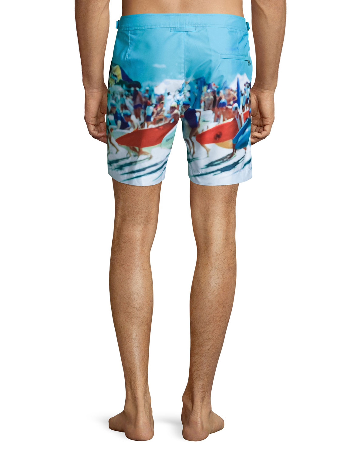 Bulldog Happy Sandboys Print Swim Trunks