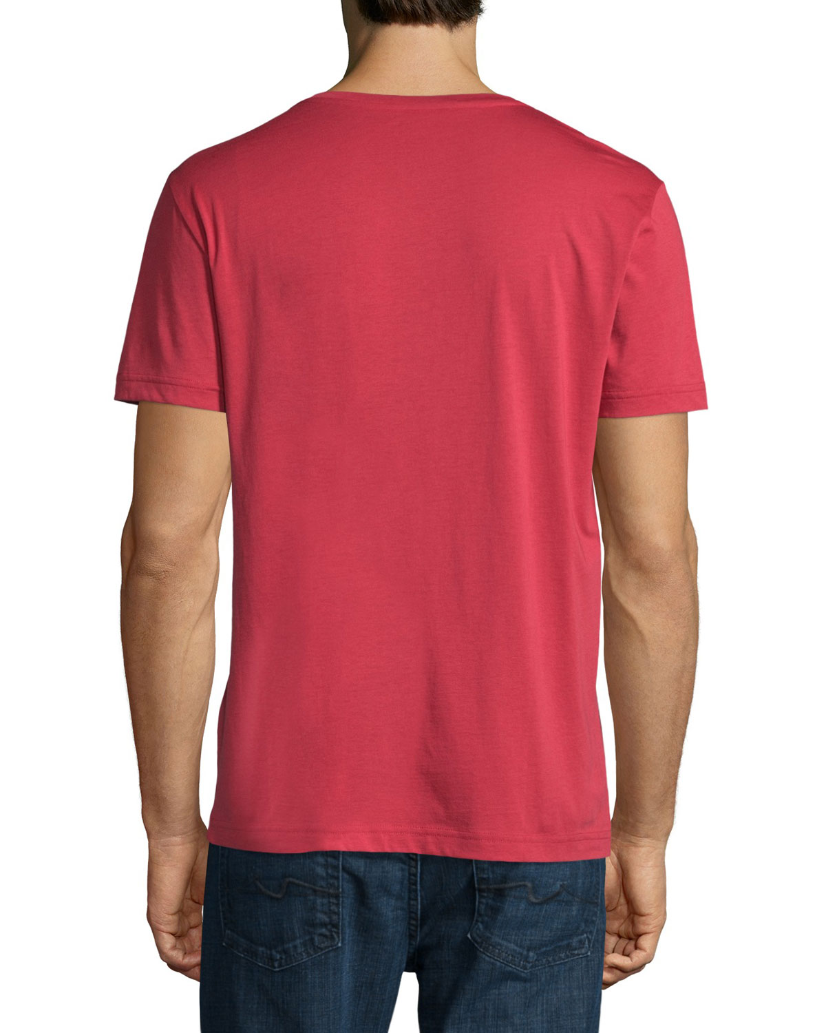 Pima Jersey V-Neck T-Shirt, Intense