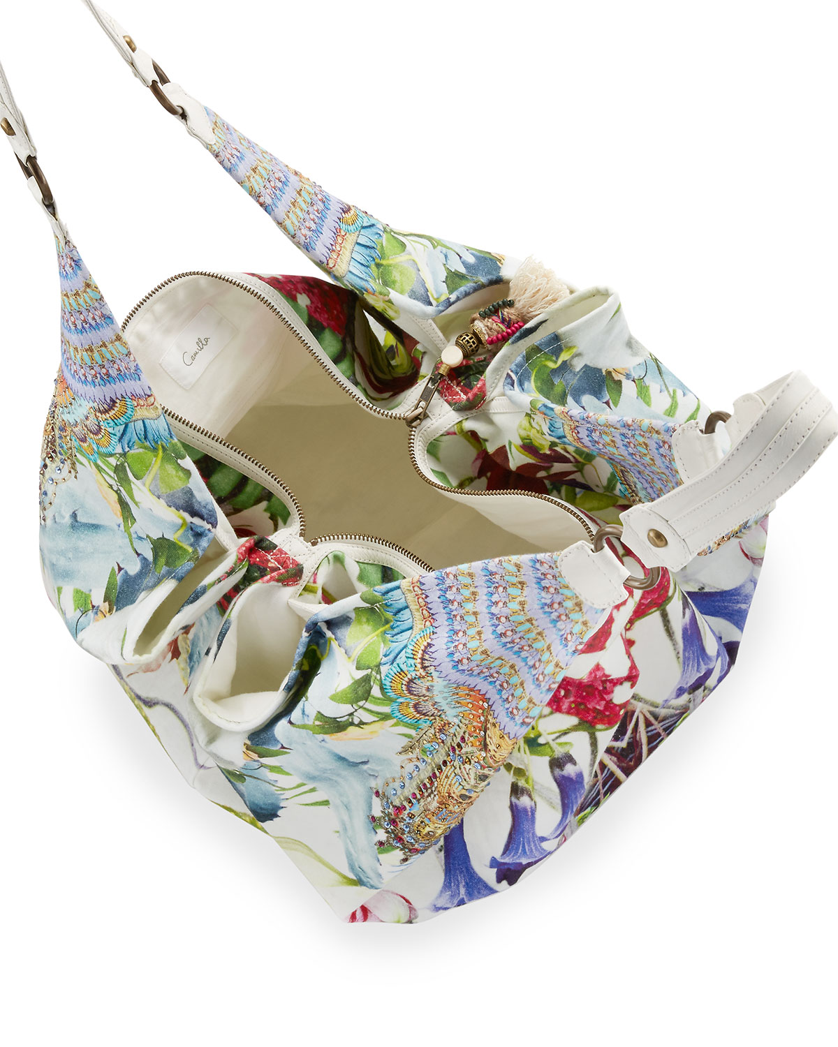 Embellished Soft Beach Bag, Exotic Hypnotic