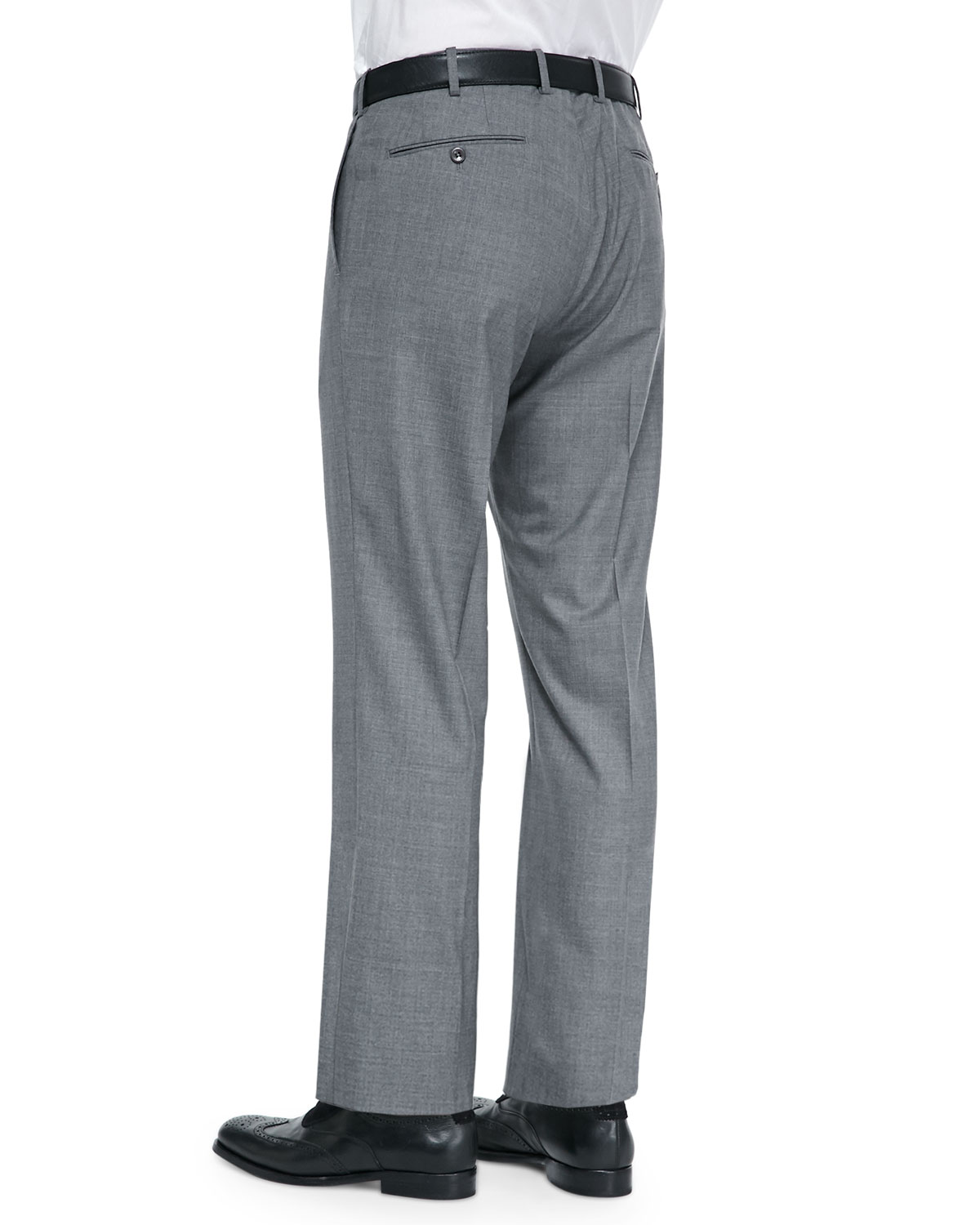 MEDIUM GREY 130S WOOL