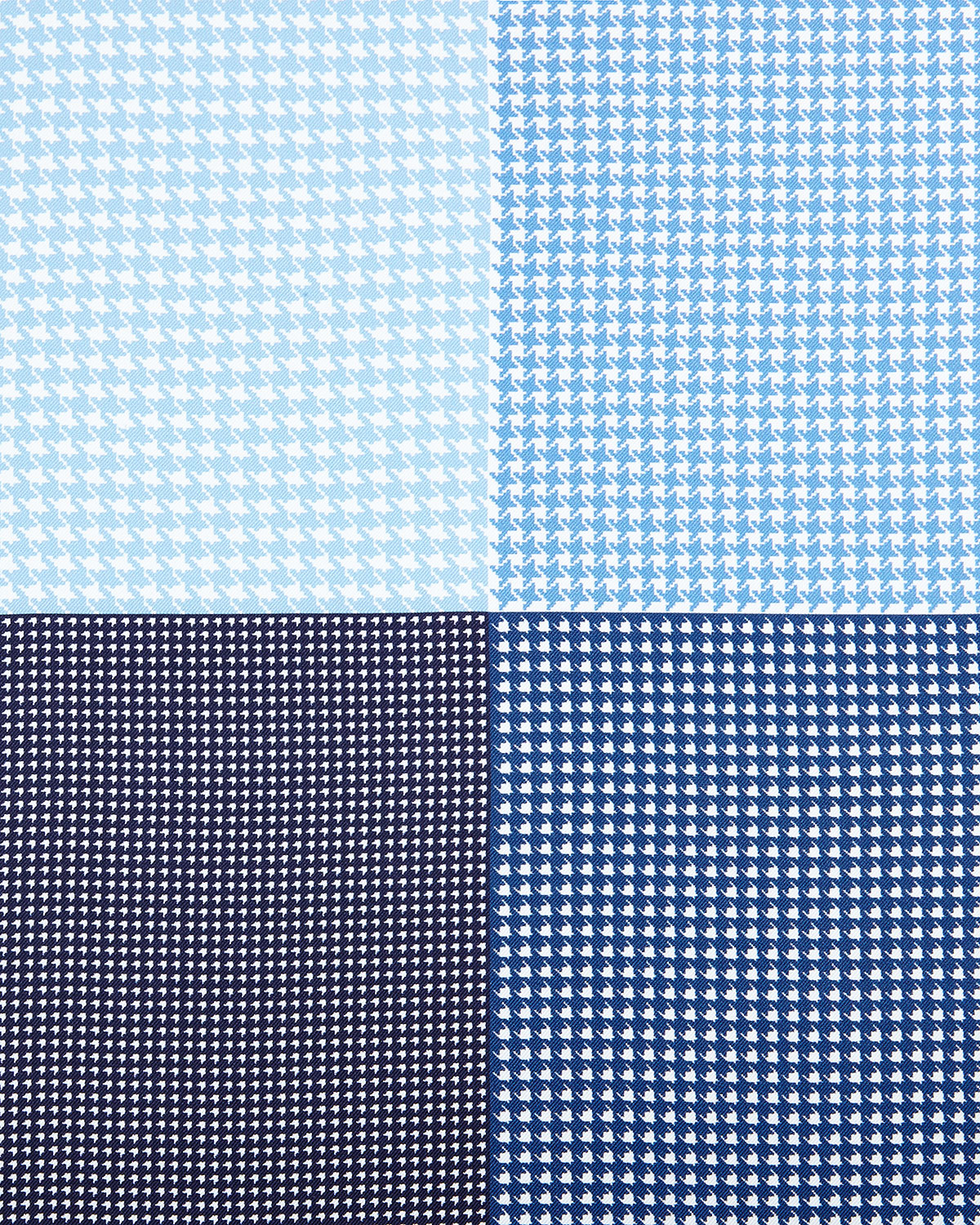 Four-Color Houndstooth Pocket Square