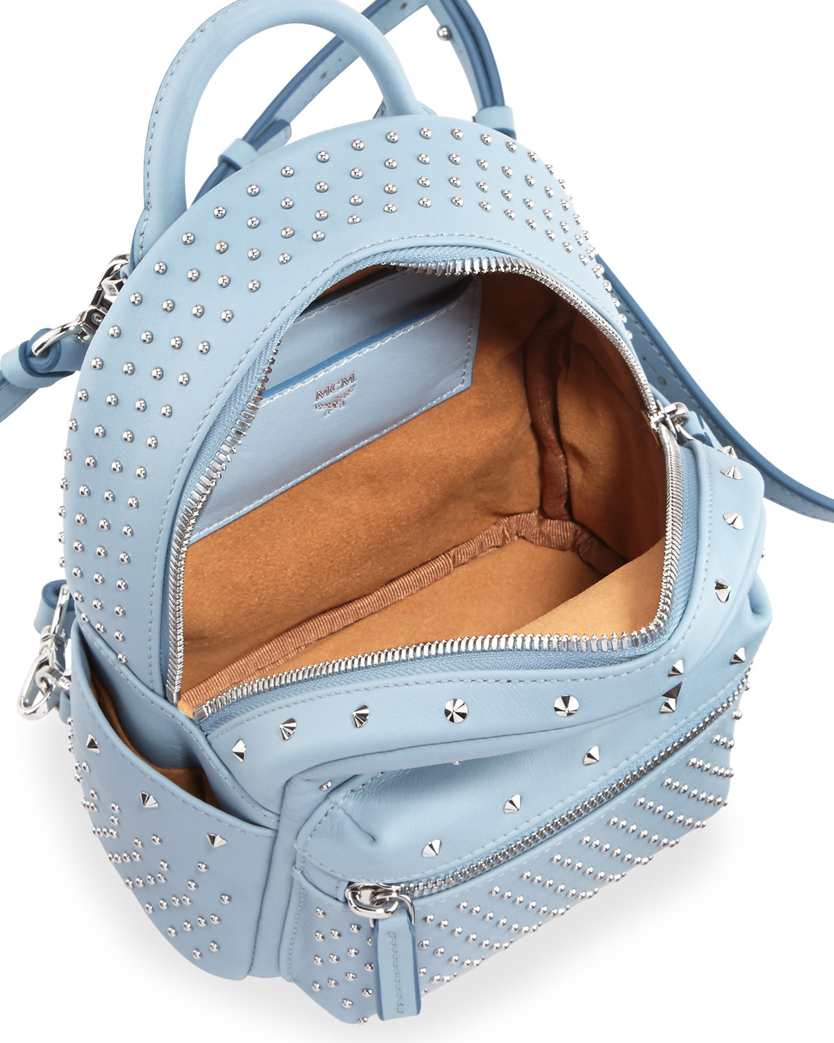 Stark Special Bebe Boo Leather Backpack, Sky Blue