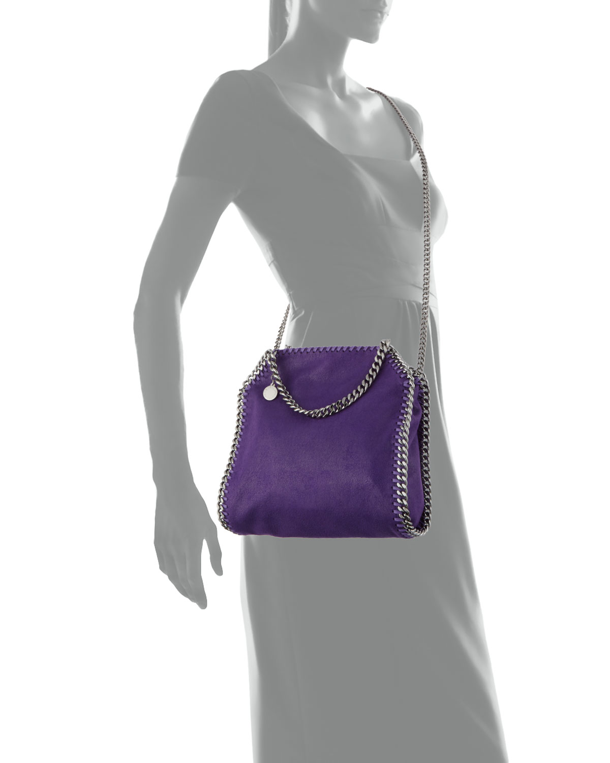 Falabella Mini Tote Bag, Purple