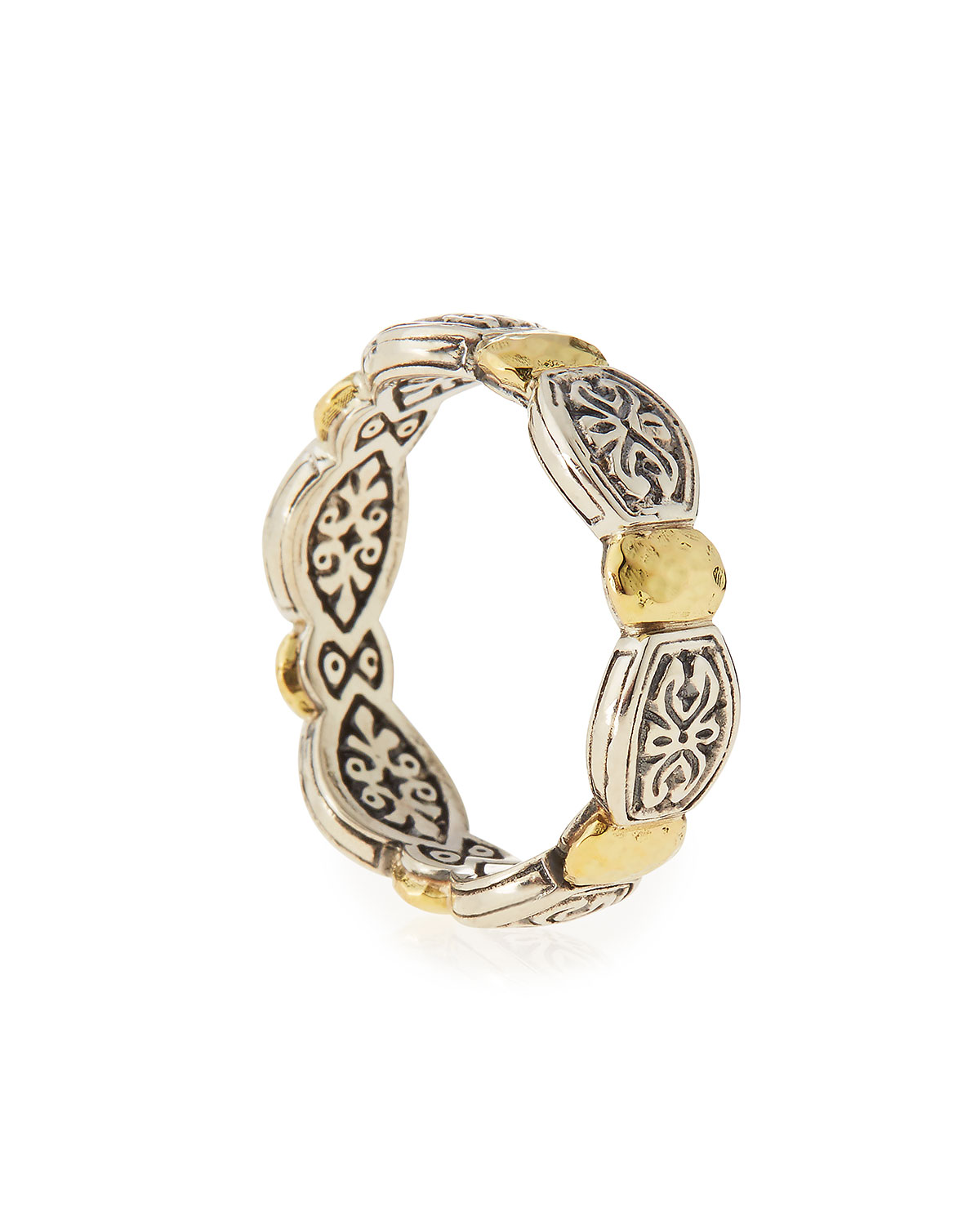 Aspasia Silver & 18k Gold Band Ring